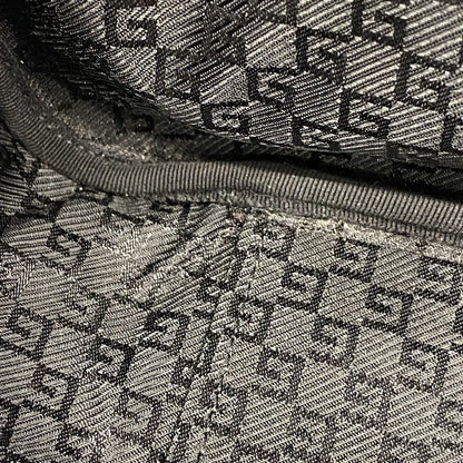 Gucci Boston Bag 002689 Nylon Black Silver Hardware Men Women Unisex