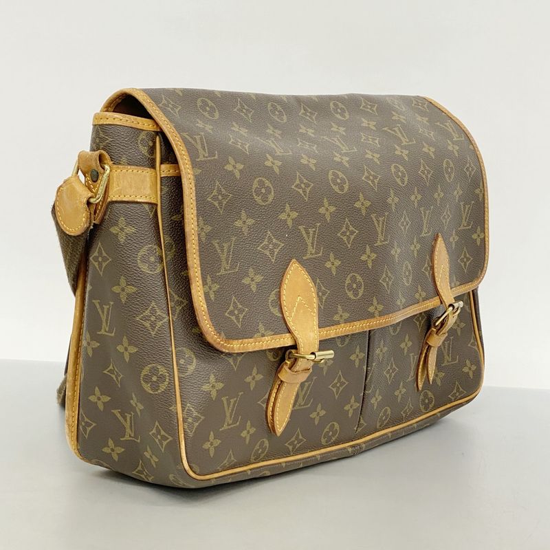 Louis Vuitton Shoulder Bag Monogram Gibess Ière GM M42249 Brown Women's