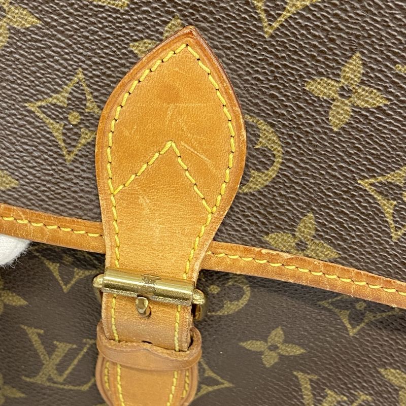 Louis Vuitton Shoulder Bag Monogram Gibess Ière GM M42249 Brown Women's