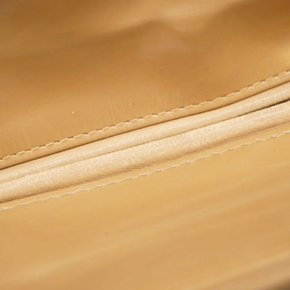 Christian Dior Handbag Cannage Lady Dior Enamel Brown Gold Hardware 2way Bag