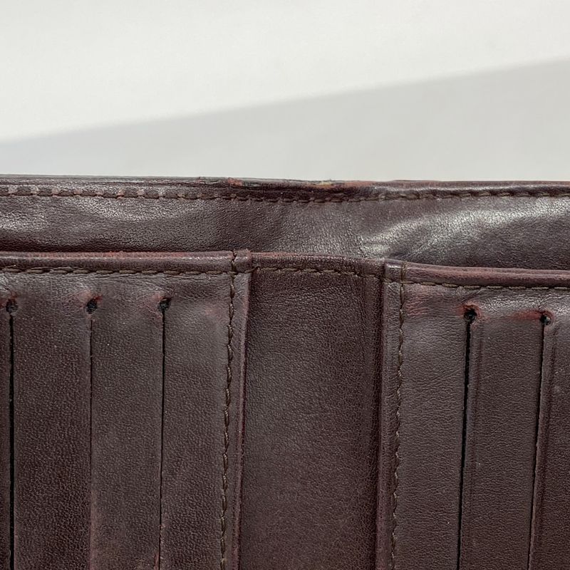 Louis Vuitton Trifold Wallet Vernis Portefeuille Elise M93523 Amarant Women's