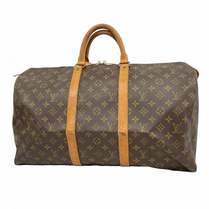 Louis Vuitton Boston Bag Monogram Keepall 50 M41426 Brown Men Women Unisex