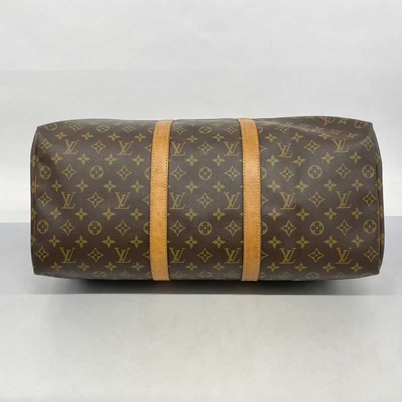 Louis Vuitton Boston Bag Monogram Keepall 50 M41426 Brown Men Women Unisex