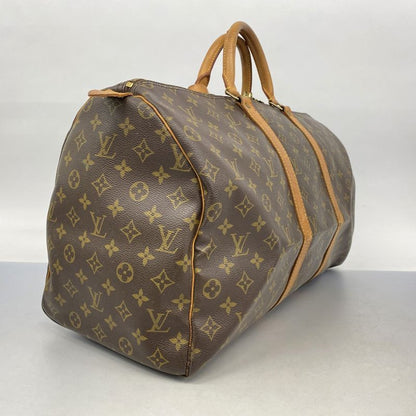 Louis Vuitton Boston Bag Monogram Keepall 50 M41426 Brown Men Women Unisex