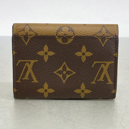 Louis Vuitton Card Case Monogram Reverse Porto Mone Rosali M82333 Brown Ladies