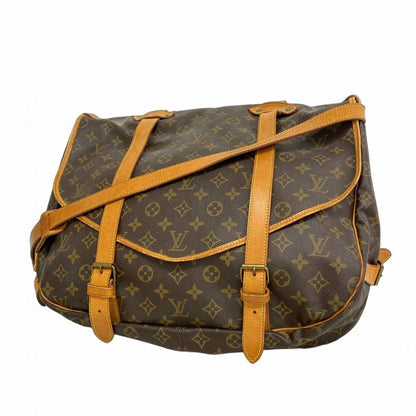 Louis Vuitton Shoulder Bag Monogram Saumur 43 M42252 Brown Women's
