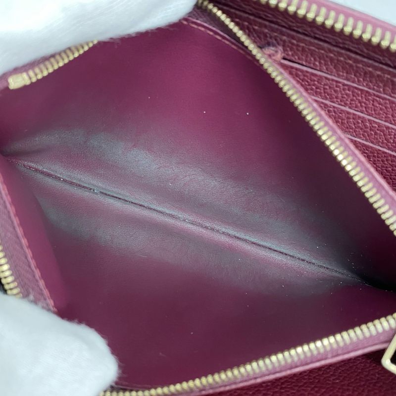 Louis Vuitton Long Wallet Monogram ・empreinte Zippy Wallet M64803 Leather Ladies