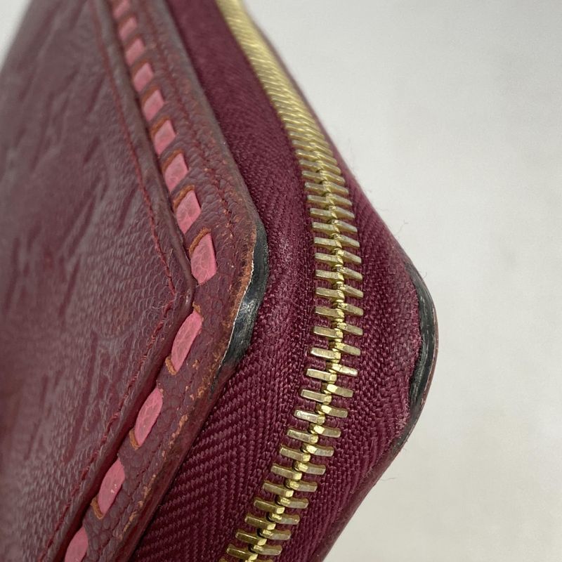 Louis Vuitton Long Wallet Monogram ・empreinte Zippy Wallet M64803 Leather Ladies