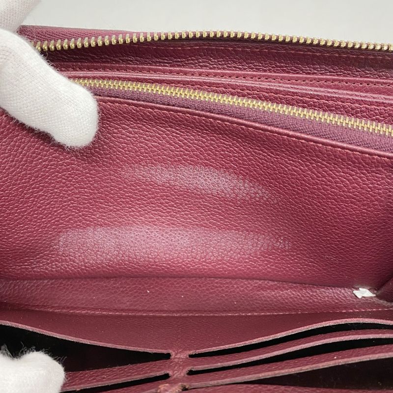 Louis Vuitton Long Wallet Monogram ・empreinte Zippy Wallet M64803 Leather Ladies