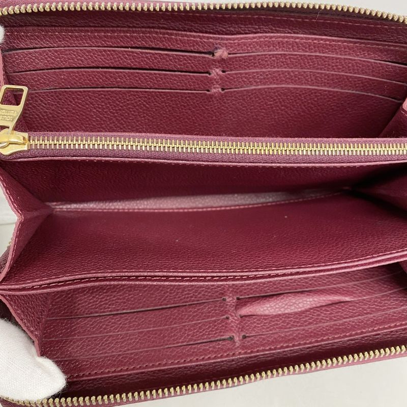 Louis Vuitton Long Wallet Monogram ・empreinte Zippy Wallet M64803 Leather Ladies