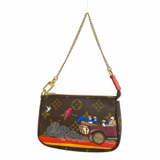 Louis Vuitton Pouch Monogram Mini Pochette Accessory M41655 Brown Ladies