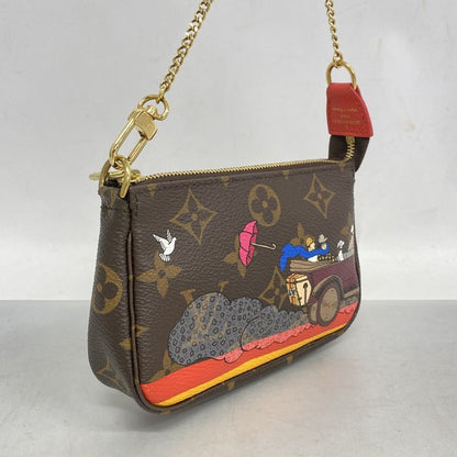 Louis Vuitton Pouch Monogram Mini Pochette Accessory M41655 Brown Ladies
