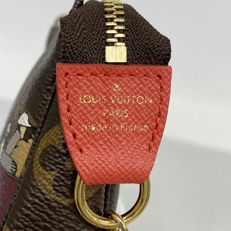 Louis Vuitton Pouch Monogram Mini Pochette Accessory M41655 Brown Ladies