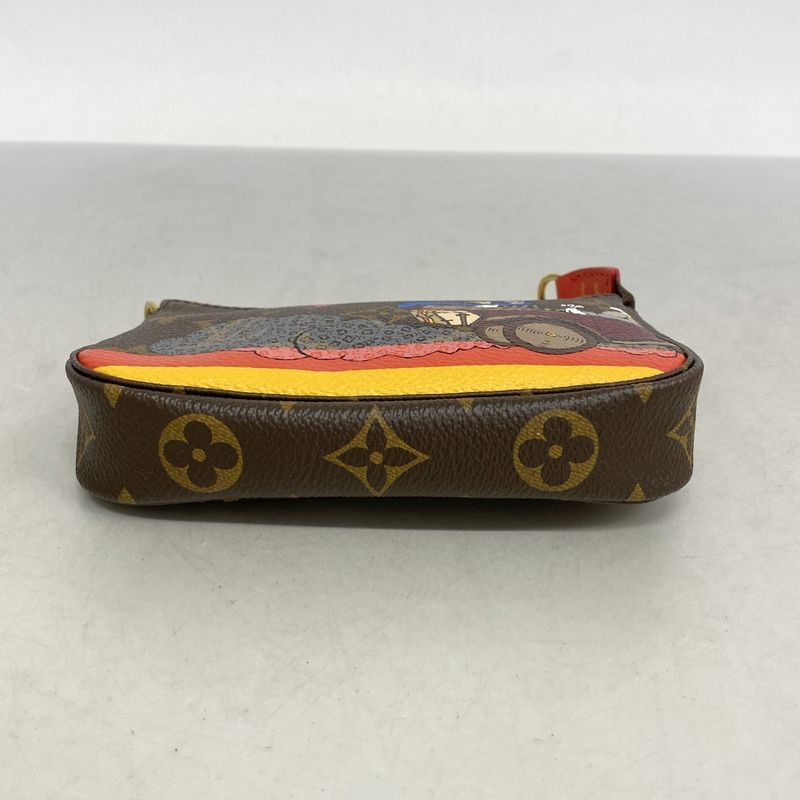 Louis Vuitton Pouch Monogram Mini Pochette Accessory M41655 Brown Ladies