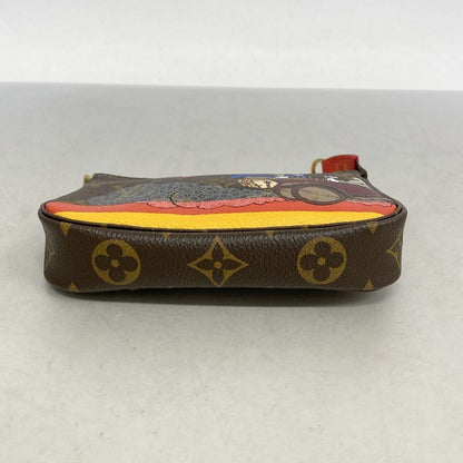 Louis Vuitton Pouch Monogram Mini Pochette Accessory M41655 Brown Ladies