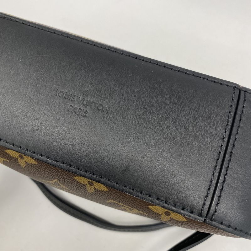 Louis Vuitton Shoulder Bag Monogram Saintonge M43555 Brown Noir Black Women's