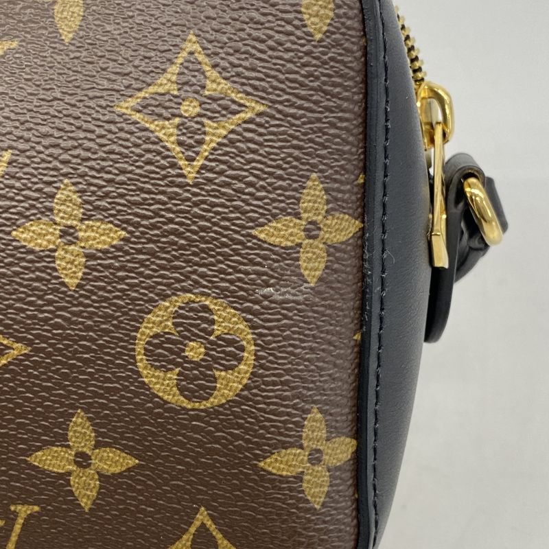 Louis Vuitton Shoulder Bag Monogram Saintonge M43555 Brown Noir Black Women's