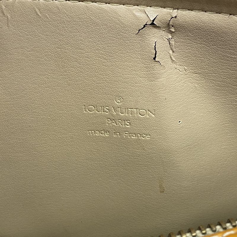 Louis Vuitton Handbag Vernis Bedford M91006 Beige Ladies