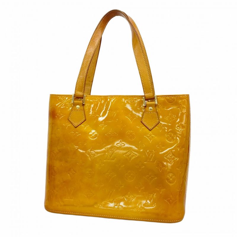 Louis Vuitton Tote Bag Vernis Houston M91004 Beige Ladies