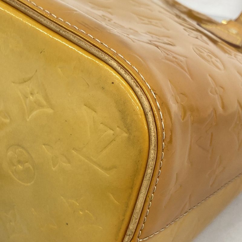 Louis Vuitton Tote Bag Vernis Houston M91004 Beige Ladies