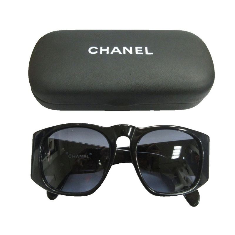 Chanel Cocomark Matelasse Sunglass Es Cell Frame Eyewear Black 01450 94305 • Mnk3