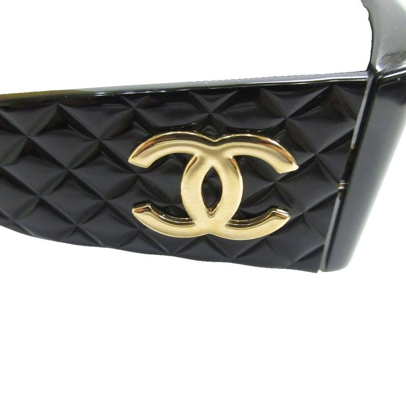 Chanel Cocomark Matelasse Sunglass Es Cell Frame Eyewear Black 01450 94305 • Mnk3
