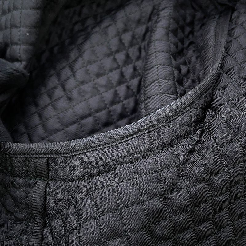 Hermes Jacket Re Boucles Quilted Collarless 38