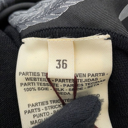 Hermes Cardigan Palefroi Remix Twill 36 Black Gris Charbon