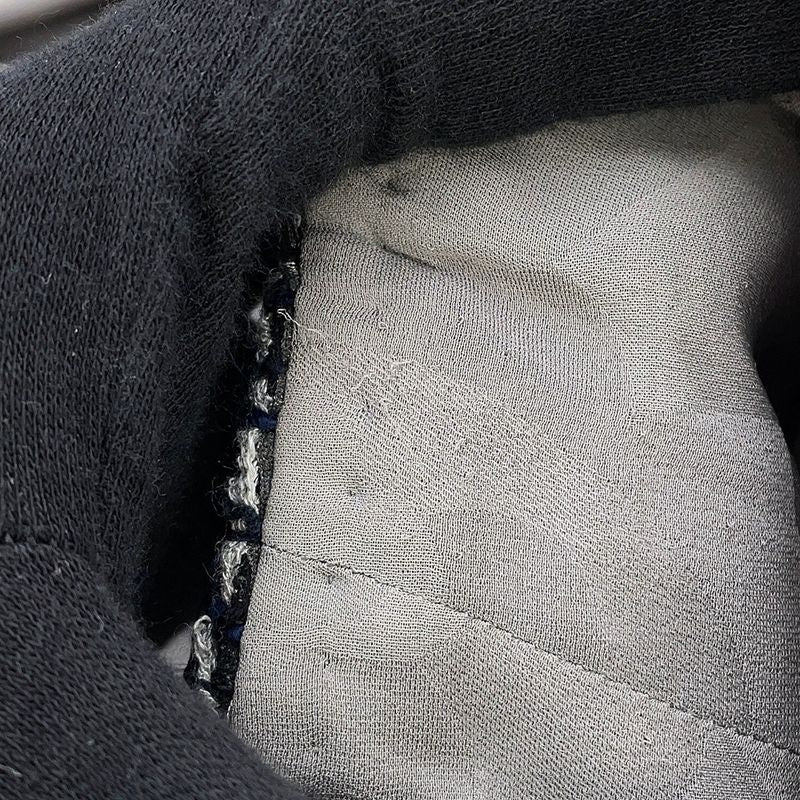 Chanel Jacket Tweed CC Logo 36 Navy -