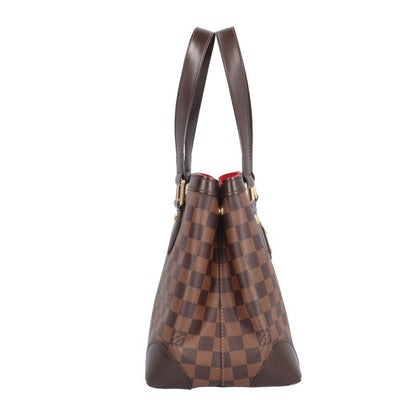 Louis Vuitton Hampstead PM Damier Handbag Damier Canvas N51205 Brown Women's