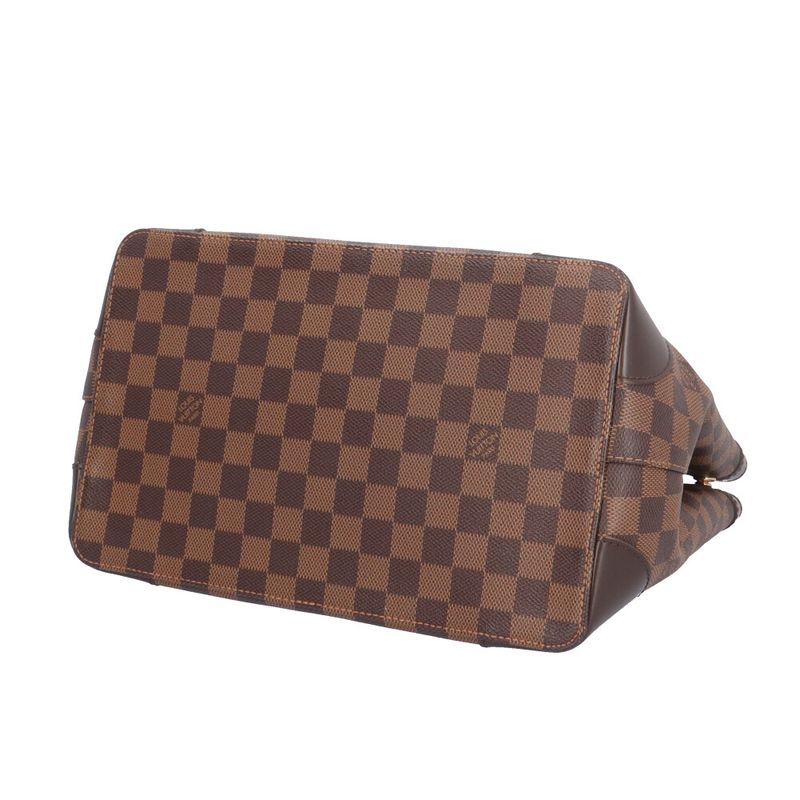 Louis Vuitton Hampstead PM Damier Handbag Damier Canvas N51205 Brown Women's