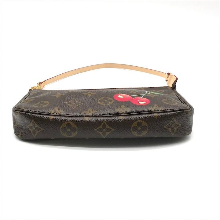 Louis Vuitton Monogram Pochette Cherry Hand Pouch