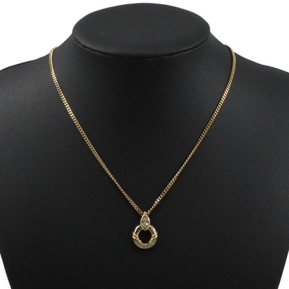 Christian Dior Gold Plated X Rhinestone Women's 9.0g Necklace