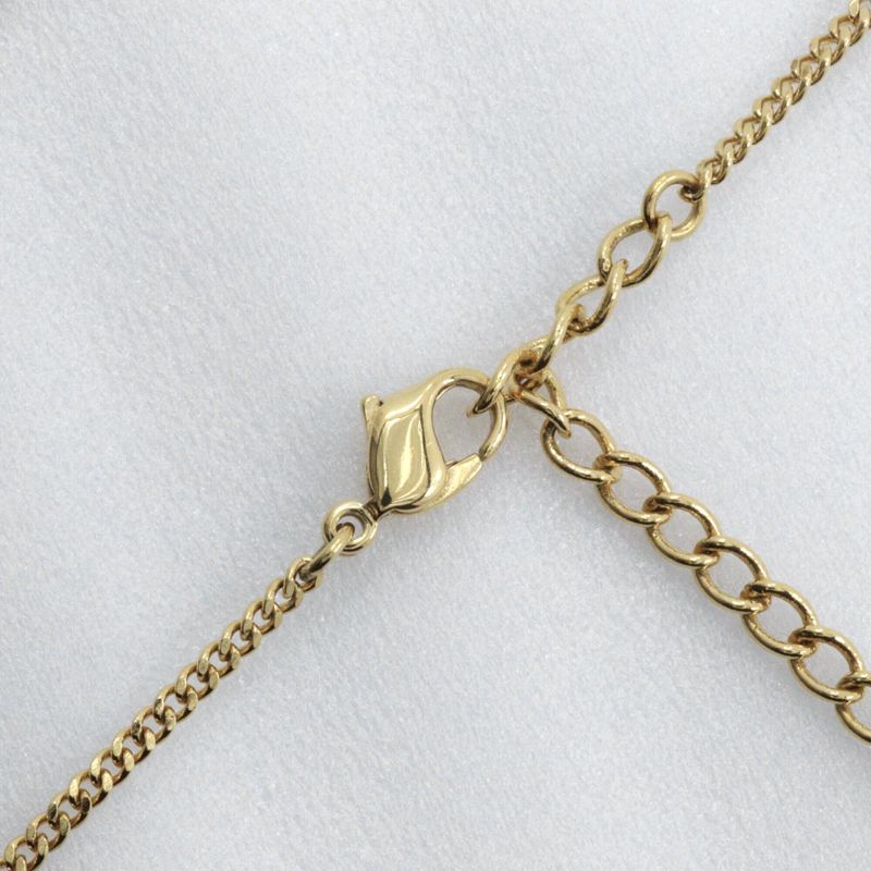 Christian Dior Gold Plated X Rhinestone Women's 9.0g Necklace