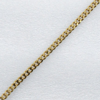 Christian Dior Gold Plated X Rhinestone Women's 9.0g Necklace