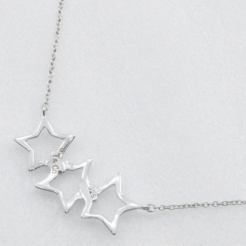 Tiffany & Co Triple Star Silver 925 Women's 3.1g Necklace