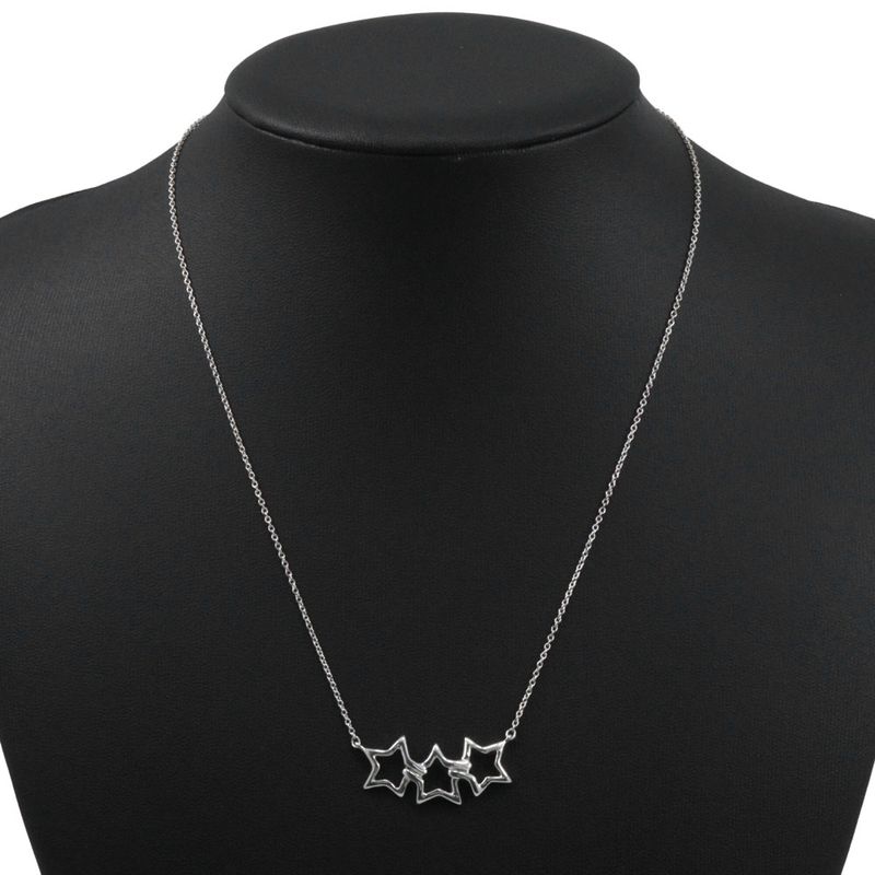 Tiffany & Co Triple Star Silver 925 Women's 3.1g Necklace