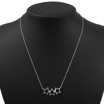 Tiffany & Co Triple Star Silver 925 Women's 3.1g Necklace