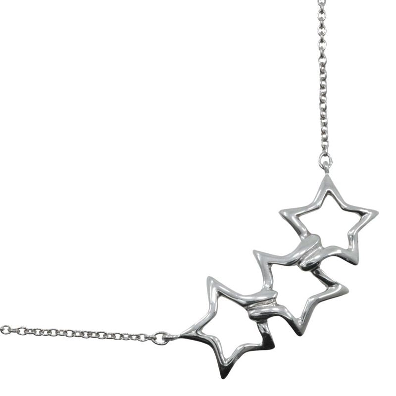 Tiffany & Co Triple Star Silver 925 Women's 3.1g Necklace