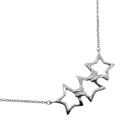 Tiffany & Co Triple Star Silver 925 Women's 3.1g Necklace