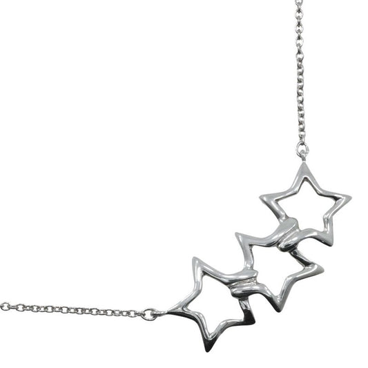Tiffany & Co Triple Star Silver 925 Women's 3.1g Necklace