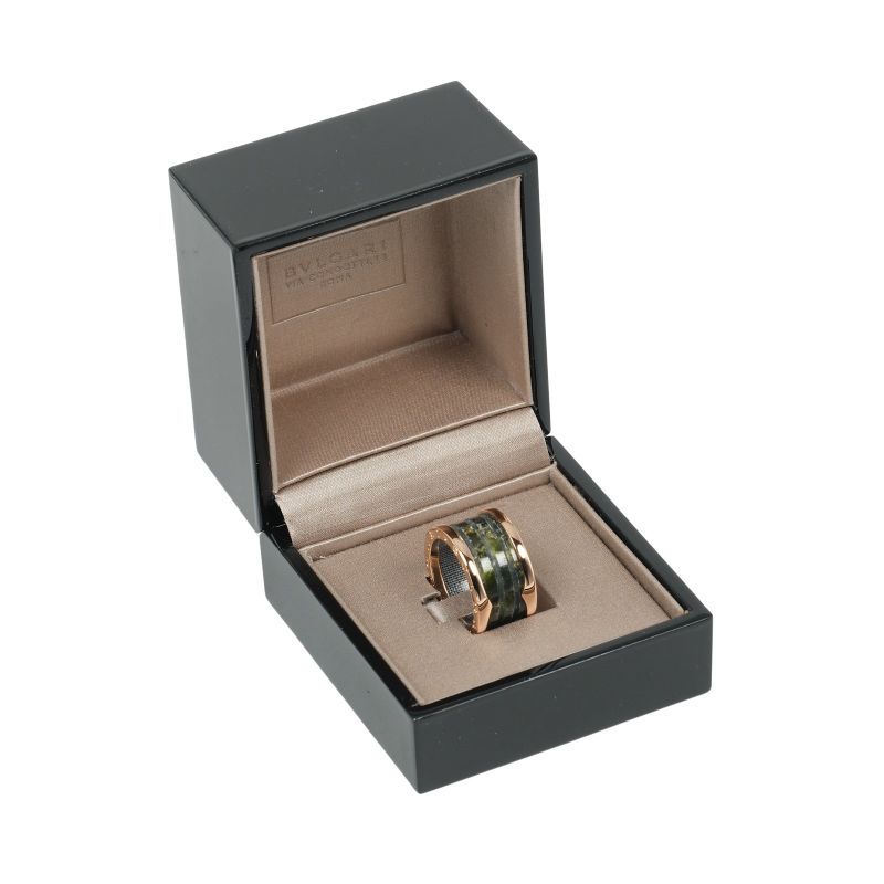 Bvlgari B-Zero1 4 Band Bowenite B-Zero One 18k Pink Gold No 11.5 Women's 6.5g