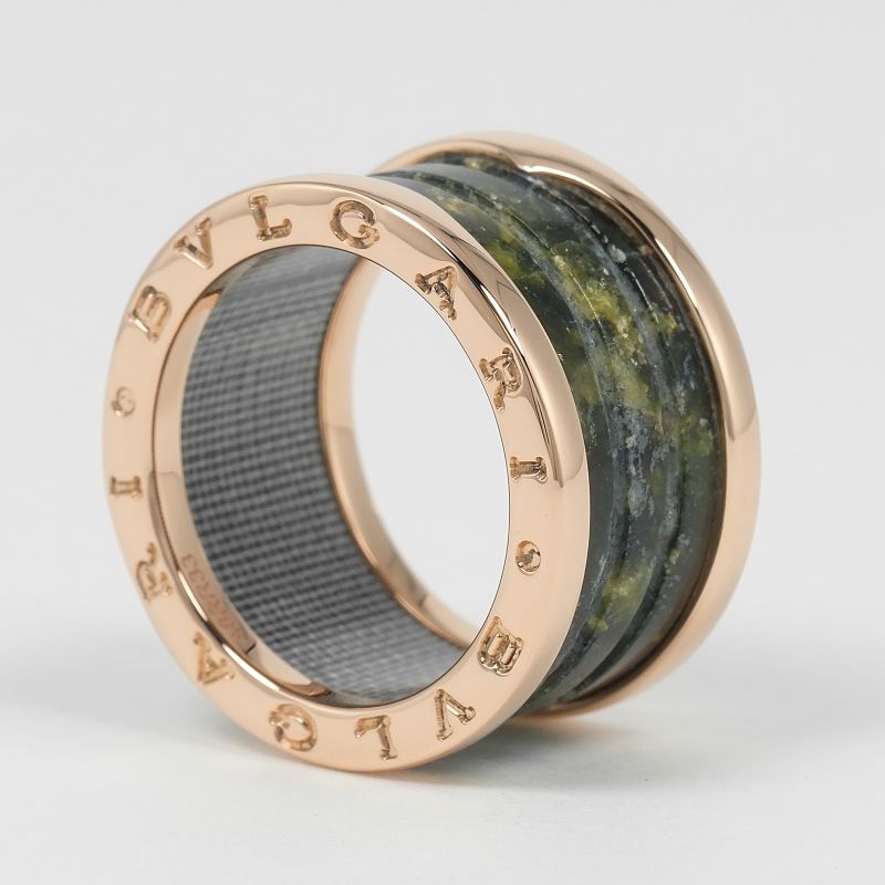 Bvlgari B-Zero1 4 Band Bowenite B-Zero One 18k Pink Gold No 11.5 Women's 6.5g