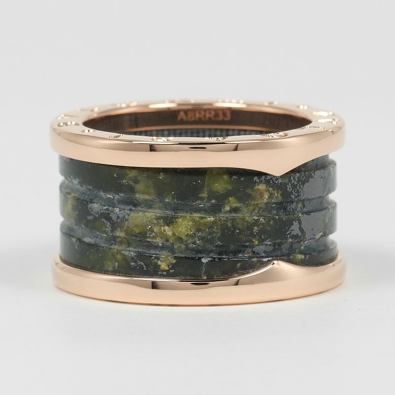 Bvlgari B-Zero1 4 Band Bowenite B-Zero One 18k Pink Gold No 11.5 Women's 6.5g