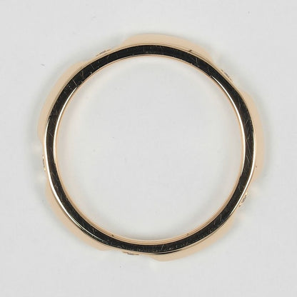 Tiffany & Co True Band 18k Pink Gold X Diamond No 9 Women's