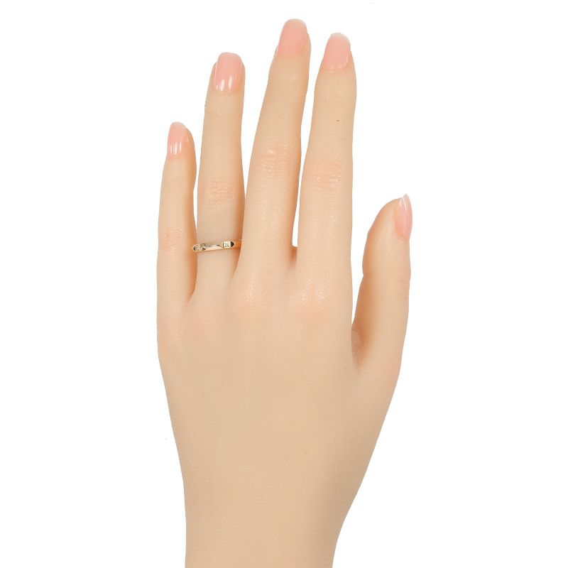 Tiffany & Co True Band 18k Pink Gold X Diamond No 9 Women's