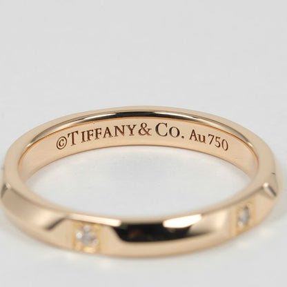 Tiffany & Co True Band 18k Pink Gold X Diamond No 9 Women's