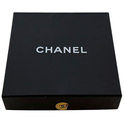 Chanel Necklace Gold Black Coco Mark GP 06