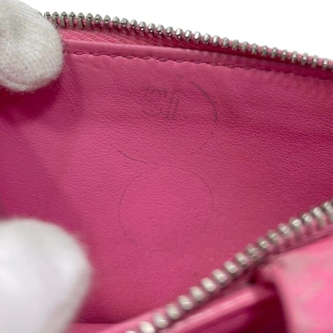 Bottega Veneta Bifold Wallet Pink Intrecciato Hook Leather