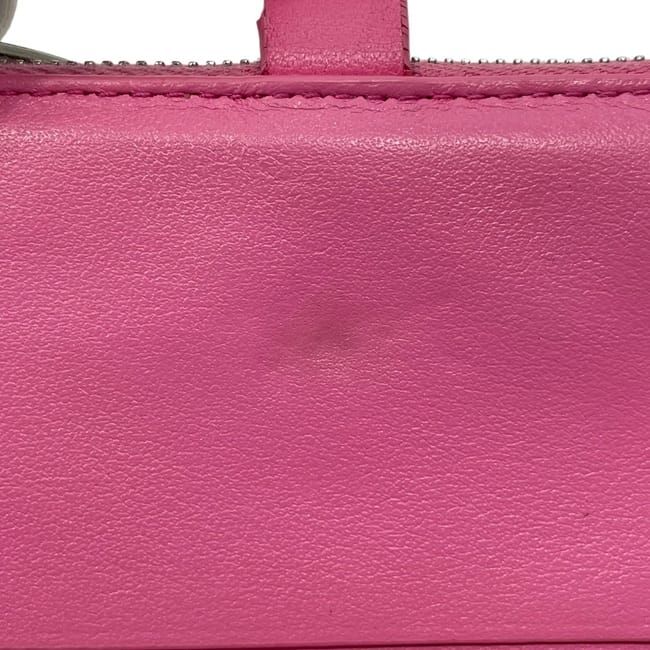 Bottega Veneta Bifold Wallet Pink Intrecciato Hook Leather